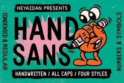 Hand Sans | Handwritten Marker Font