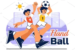10 Handball Sports Illustration