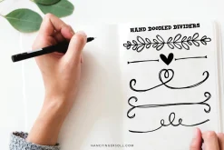 Hand Doodled Dividers for Procreate