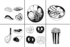 210+ Hand-Drawn Food Illustrations