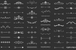 210 hand drawn frames & borders