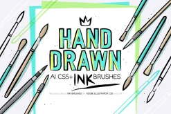 Hand Drawn Ink Brushes