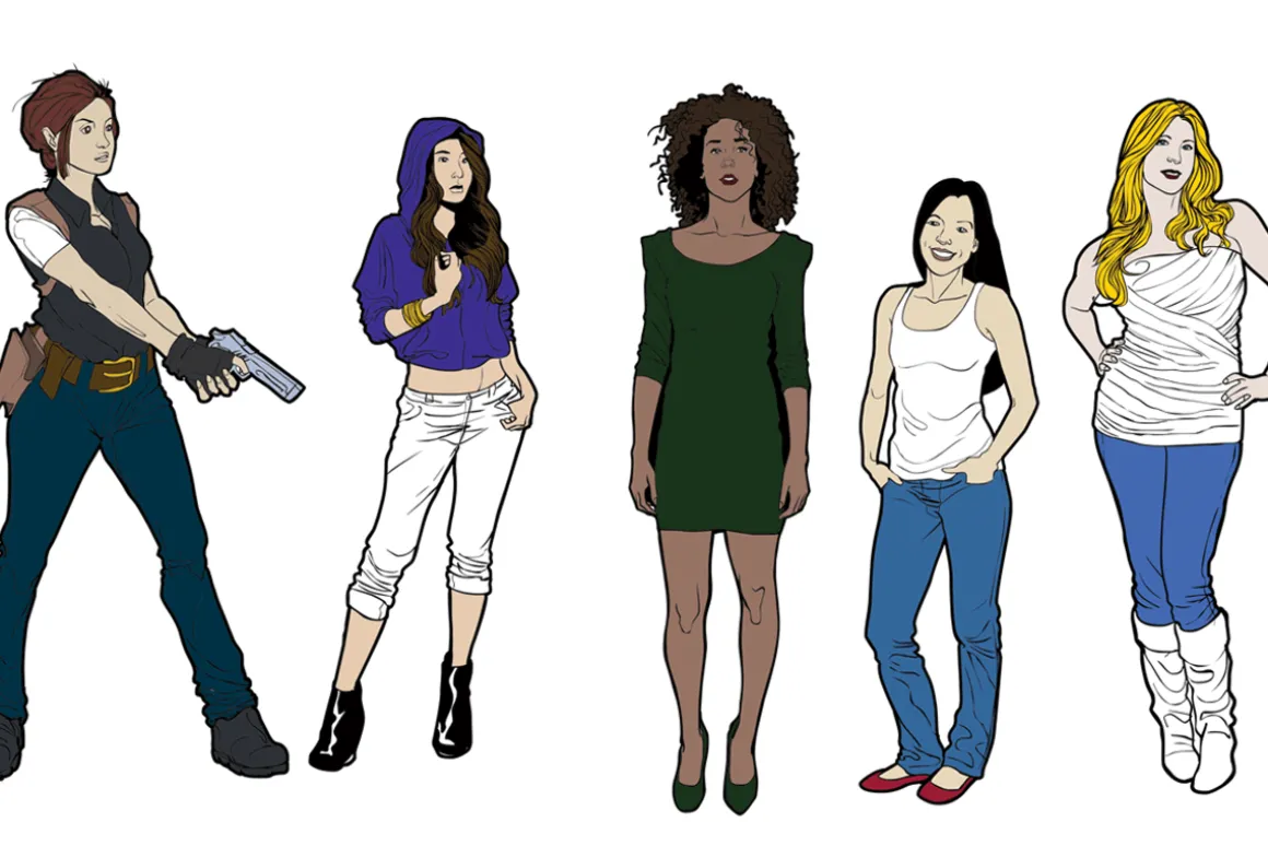 Hand Drawn Modern Women