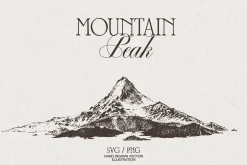 Hand-Drawn Mountain Vector