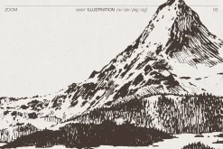 Hand-Drawn Mountain Vector