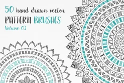 Hand Drawn Pattern Brushes Vol. 03