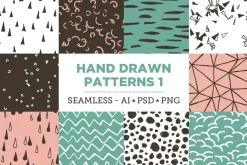 100 Hand Drawn Patterns Bundle