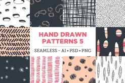 100 Hand Drawn Patterns Bundle