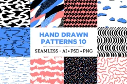 100 Hand Drawn Patterns Bundle