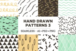 100 Hand Drawn Patterns Bundle