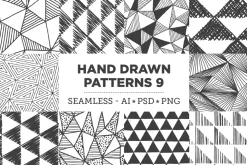 100 Hand Drawn Patterns Bundle