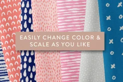 24 Hand Drawn Seamless Patterns