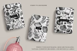 Hand-Drawn Soap Making Vector Set