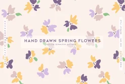 Hand Drawn Spring Flowers