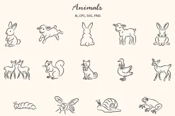Hand Drawn Spring Illustration set