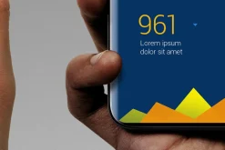 Hand Holding Phone Mockup Set
