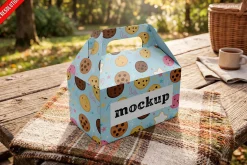 Handle Paper Box Table Outdoor P PSD