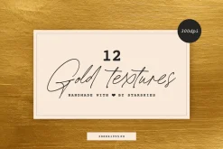 12 Handmade Gold Textures