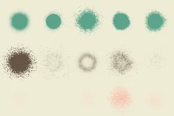 handmade texture vector brushes