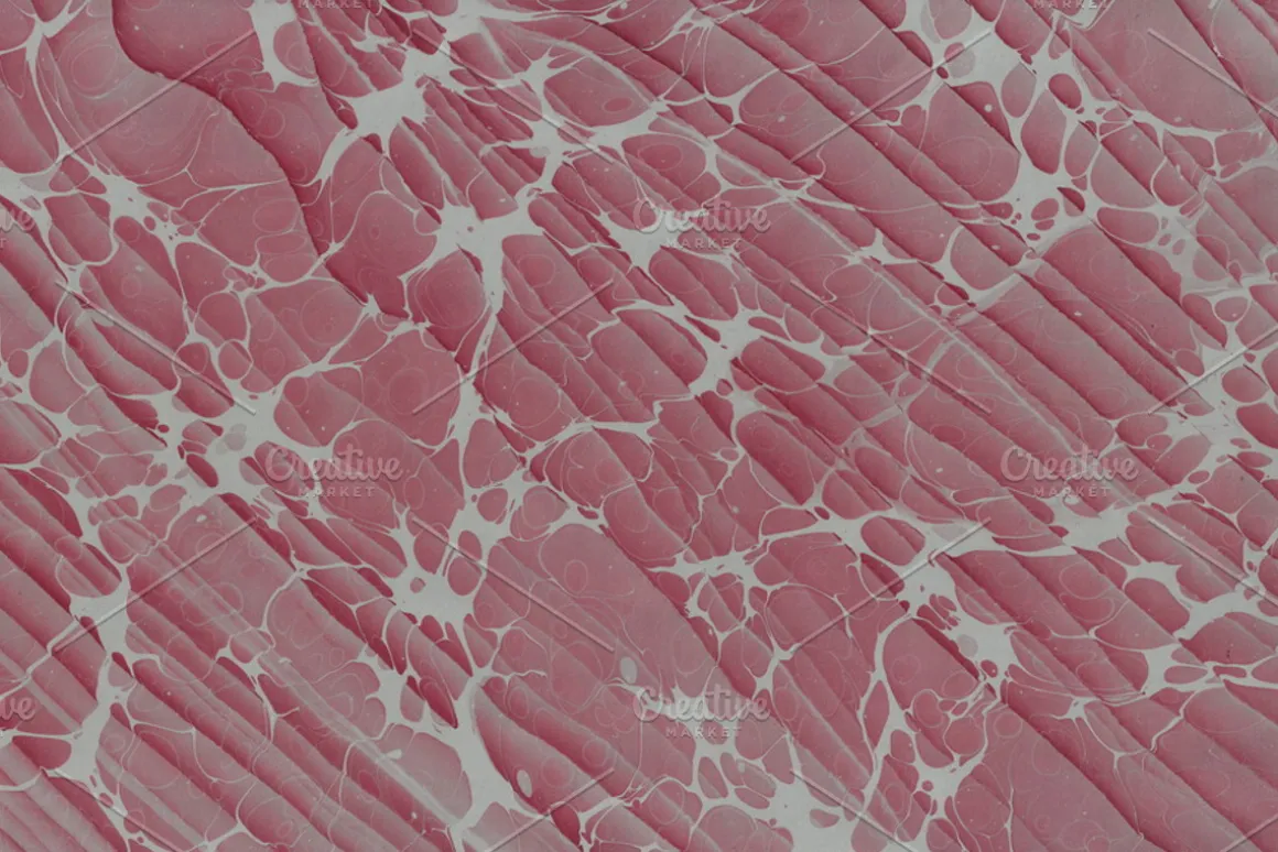 2 Hand Marbled Papers "Moire"