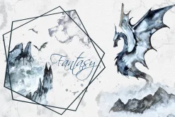 Hand-Painted Fantasy Clipart Set