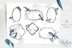Hand-Painted Fantasy Clipart Set