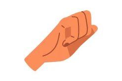 Hands of diverse people set