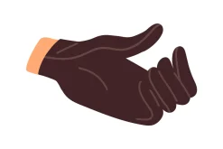 Hands of diverse people set