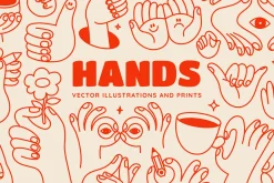 Hands, vector illustrations