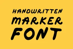 Handwritten Marker Font