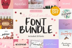 Handwritten Font Bundle super sale!