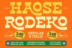 Haose Rodeko Western Slab Serif