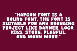 Hapgon - Round Font