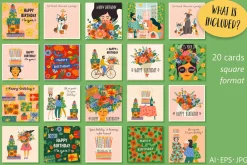 Happy Birthday Big vector collection
