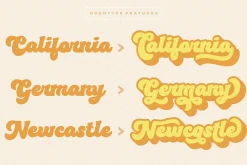 Happy Monday - Retro Groovy Fonts
