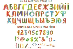 Happy Pencil bitmap color font