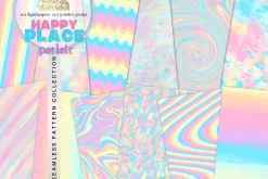 Happy Place - Rainbow textures
