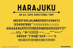 Harajuku - A Directional Font