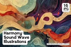 16 Harmony Sound Wave Illustrations