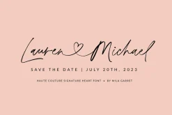 HauteCouture Handwritten Script Font