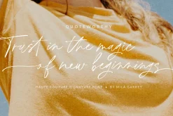 HauteCouture Handwritten Script Font