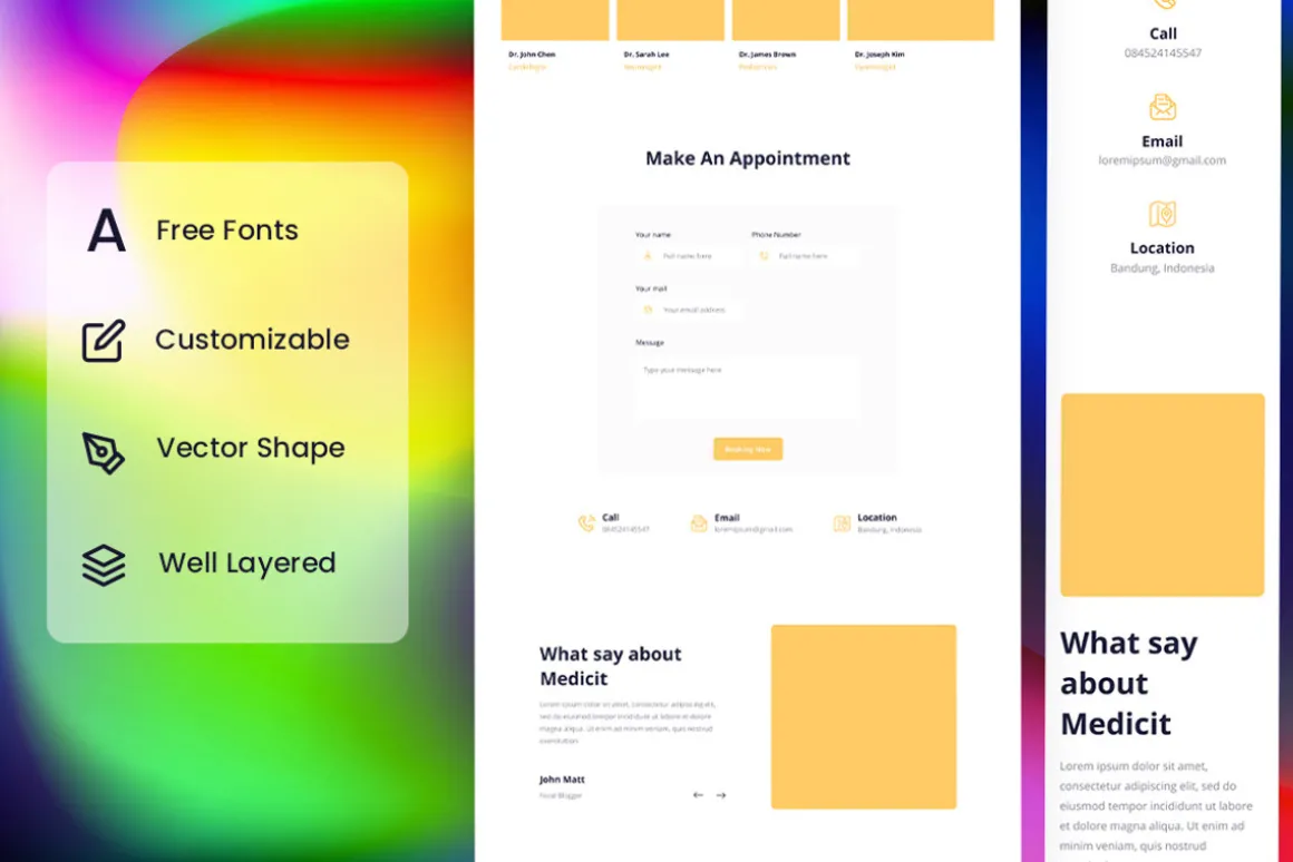 Healthcare Wireframe Website Vol. 06