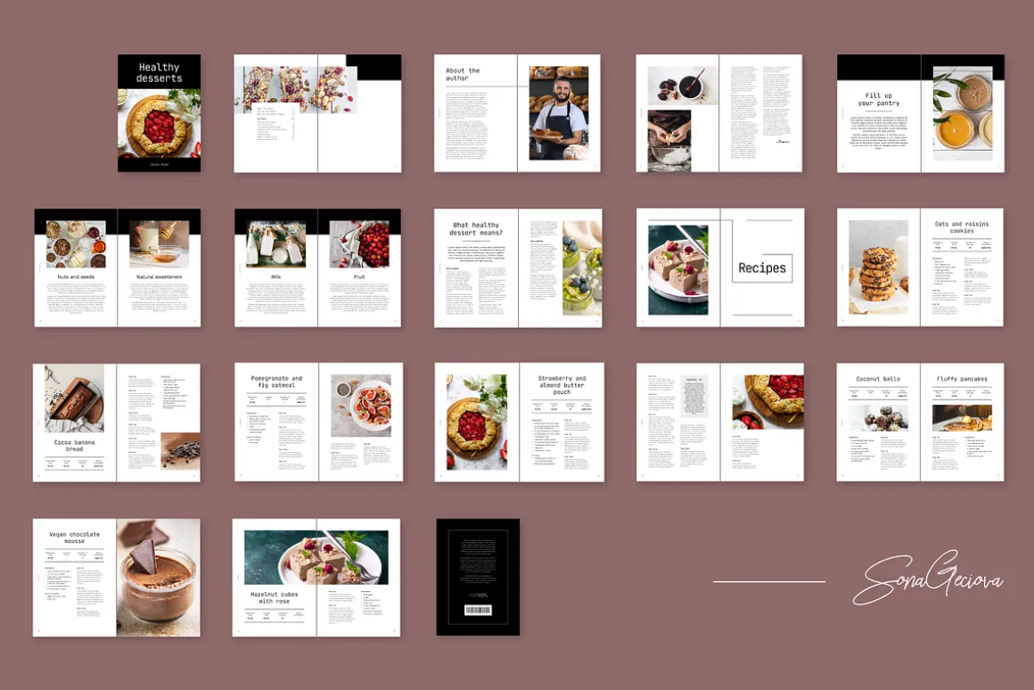Healthy Desserts Recipe Book