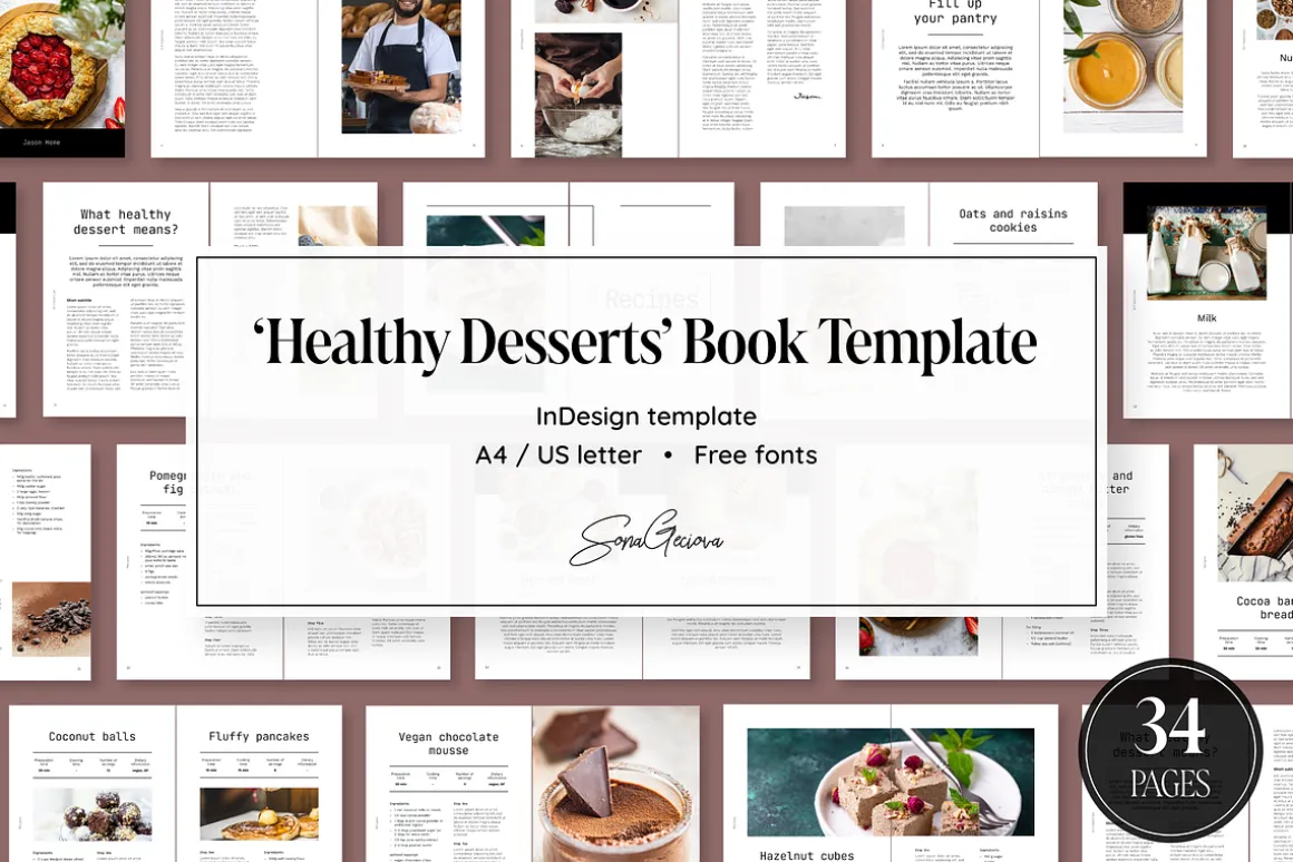 Healthy Desserts Recipe Book