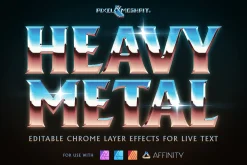 Heavy Metal Chrome Layer Styles
