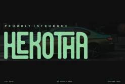 Hekotha - Tall & Condensed Font