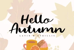 Hello Autumn/Latin & Cyrillic/ Sale