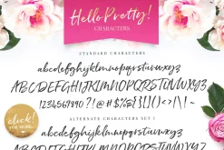 Hello Pretty! Casual Brush Font