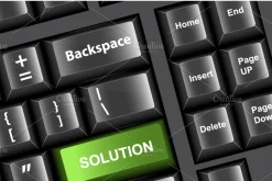 Help, Solution Keyboard Text Concept
