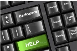 Help, Solution Keyboard Text Concept